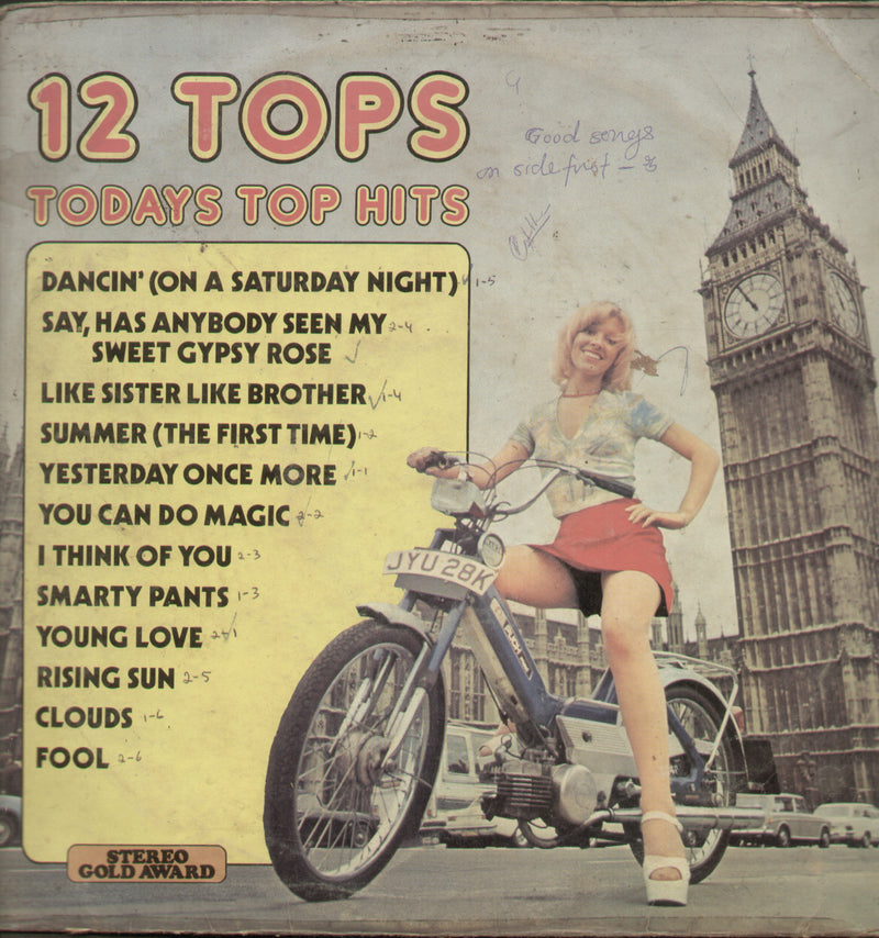 The Hit Sounds of 12 Tops — LP vinyl record cover