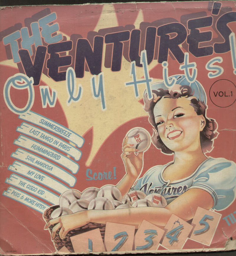 The Ventures Only Hits Vol 1 — LP vinyl record cover