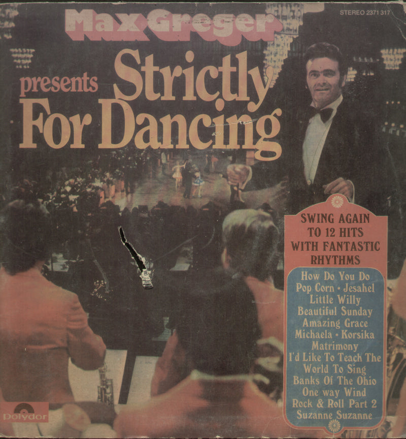 Bolywood by Max Greger Strictly For Dancing — LP vinyl record cover