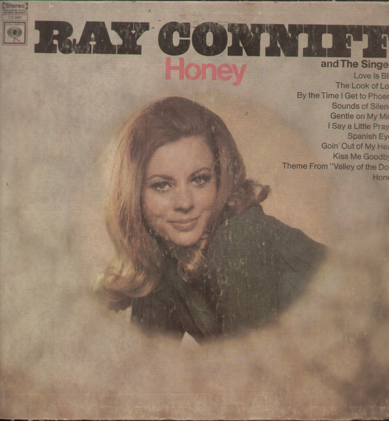 Ray Conniff Honey — LP vinyl record cover