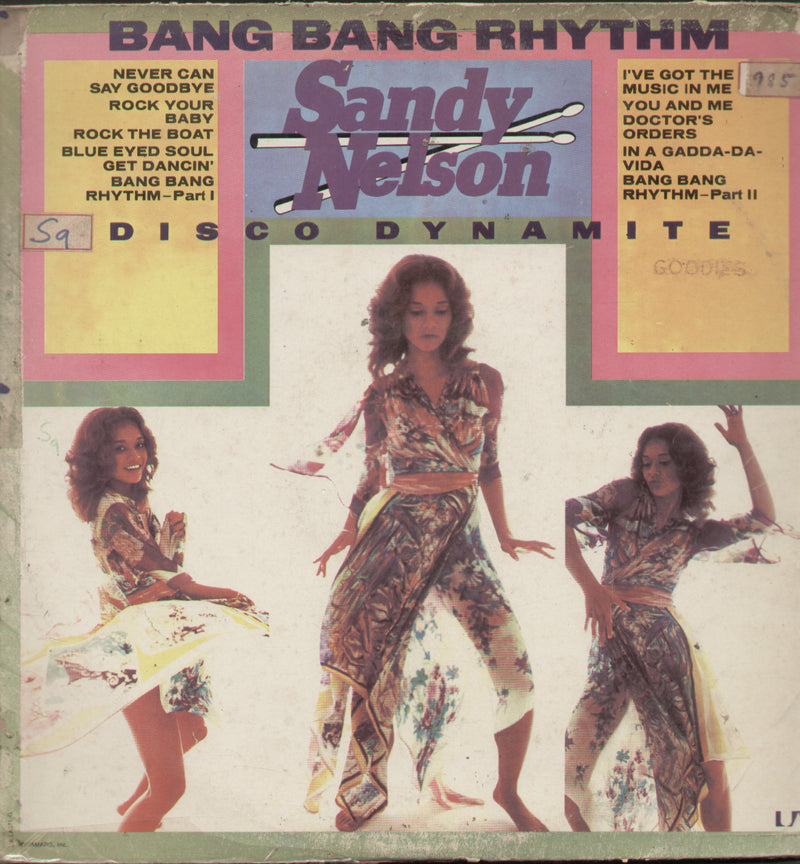 Sandy Nelson Disco Dtnamite — disco LP vinyl record cover