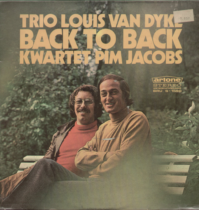 Trio Louis Van Dyke Back To Back Kwartet Pim Jacobs — LP vinyl record cover