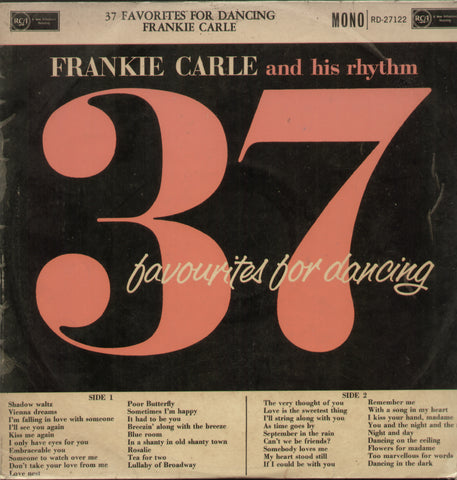 Frankie Carie and his Rhythm 37 Favourites for Dancing - English Bollywood Vinyl LP