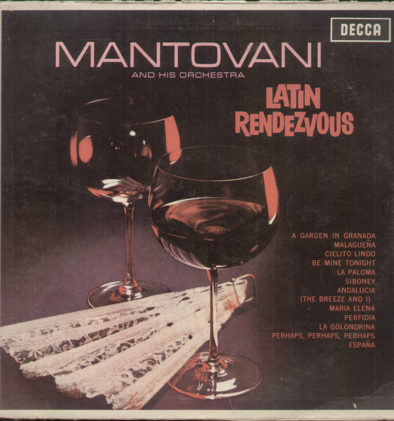 Mantovani And His Orchestra Latin Rendezvous — LP vinyl record cover