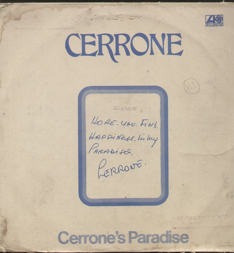 Cerrone's Paradise — LP vinyl record cover