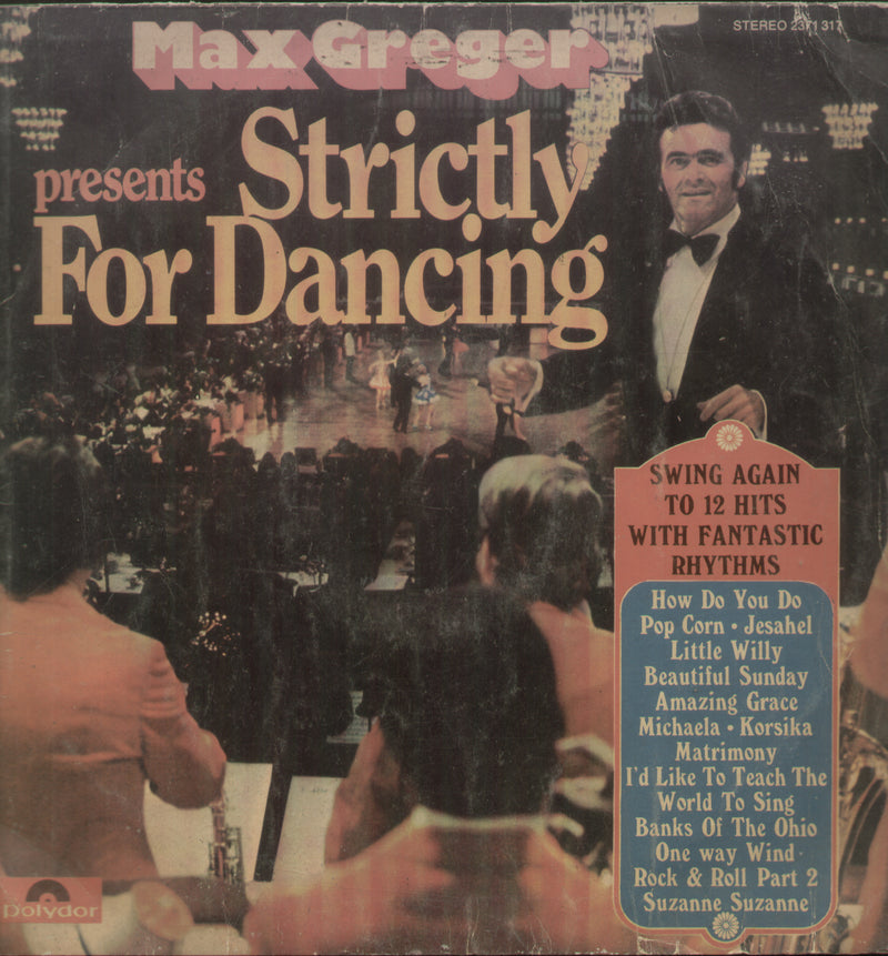 Bolywood by Max Greger Strictly For Dancing — LP vinyl record cover