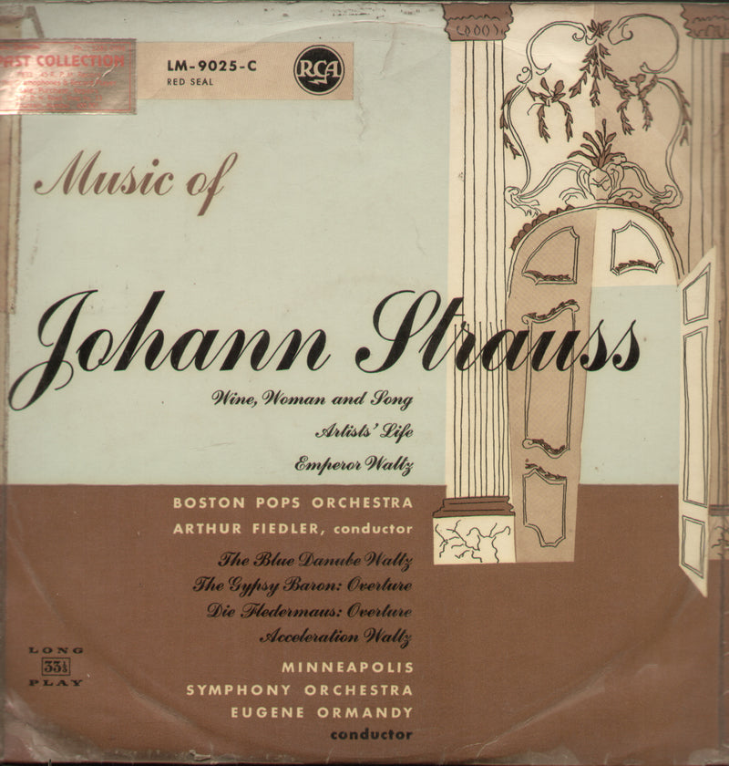 of Johann Strauss — LP vinyl record cover