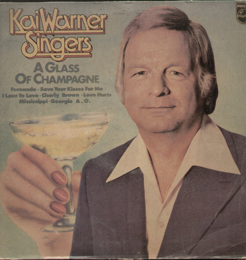 Kai Warner Singers A Glass Champagne — LP vinyl record cover