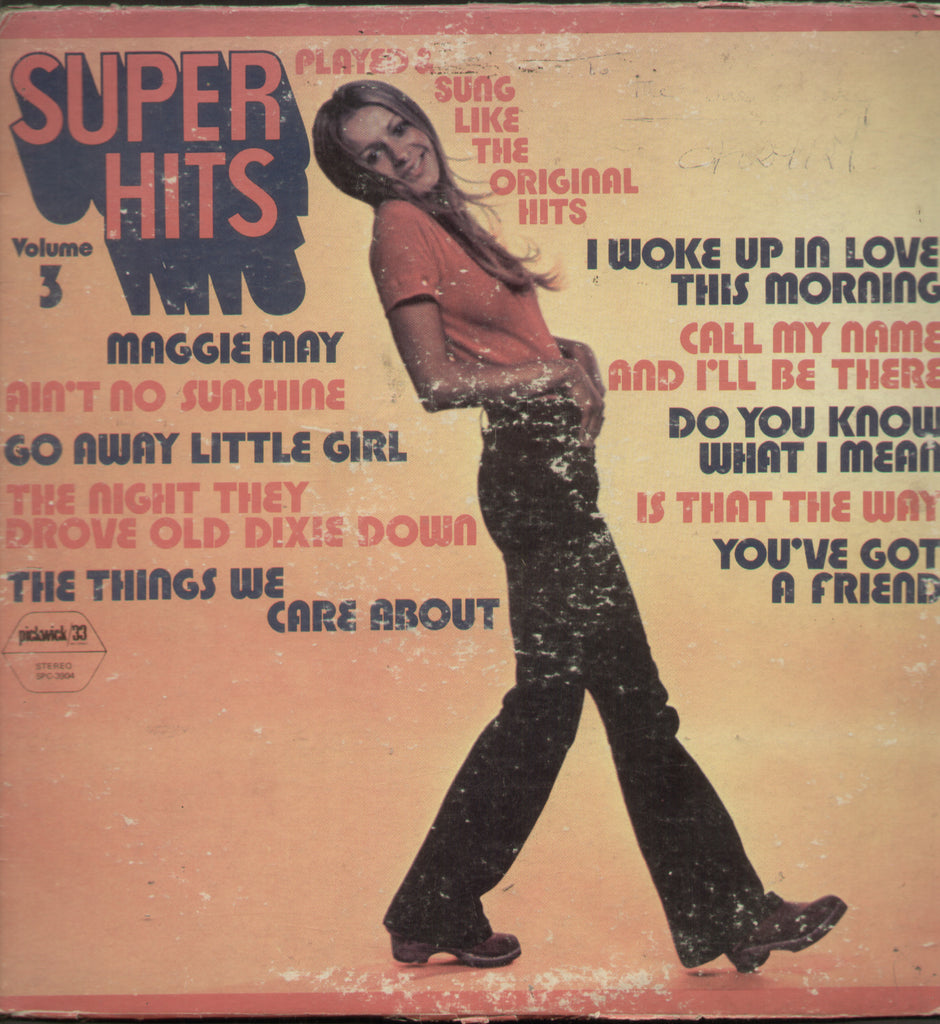 Super Hits  Volume 3  - English Bollywood Vinyl LP