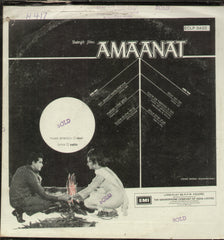 Amaanat 1960 - Hindi Bollywood Vinyl LP