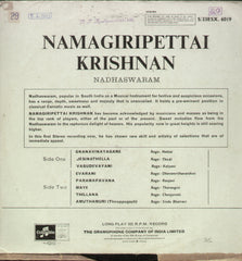Namagiripettai Krishnan Nadhaswaram - Instrumental Bollywood Vinyl LP