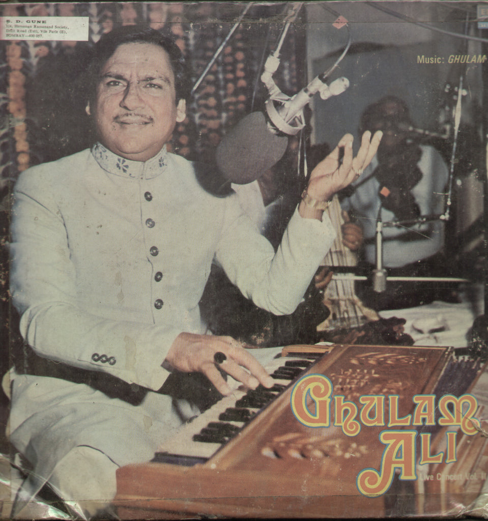 Ghulam Ali Live Concert Vol. II - Compilation Bollywood Vinyl LP