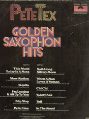 Pete Tex Golden Saxophon Hits - English Bollywood Vinyl LP