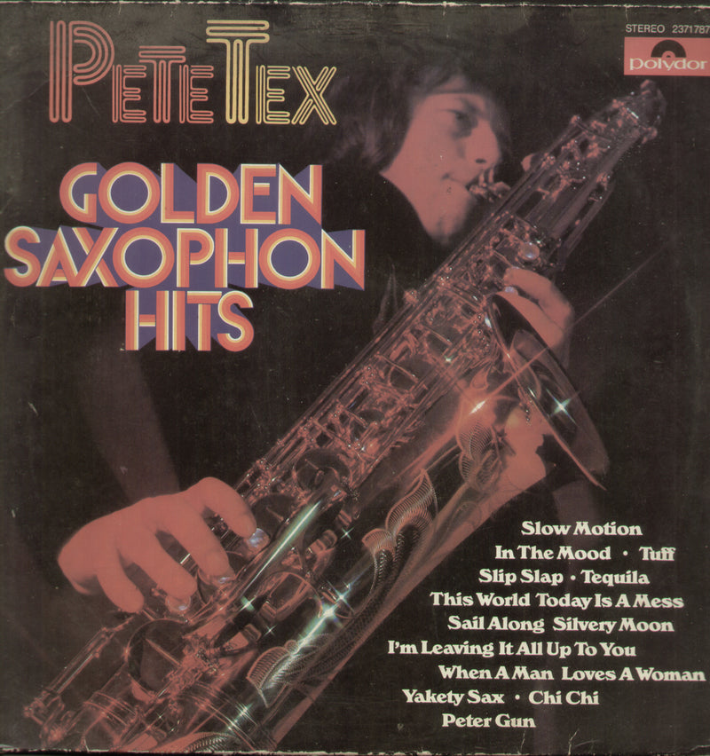 Pete Tex Golden Saxophon Hits — LP vinyl record cover