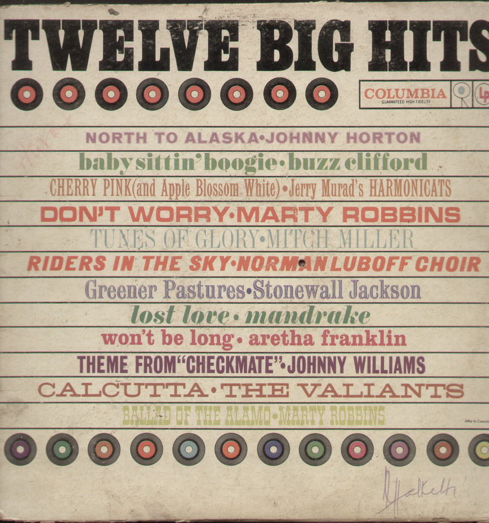 Twelve Big Hits - English Bollywood Vinyl LP