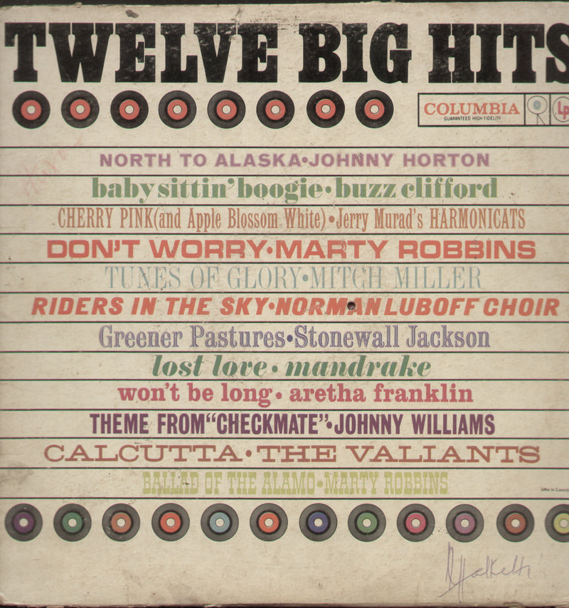 Twelve Big Hits — LP vinyl record cover