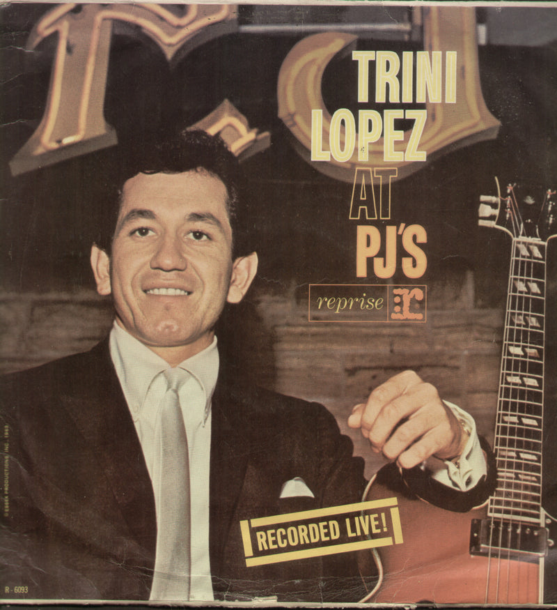 Trini Lopez At Pj's — LP vinyl record cover