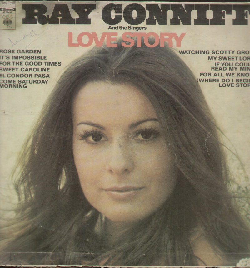 Ray conniff And The Singers Love Story — LP vinyl record cover