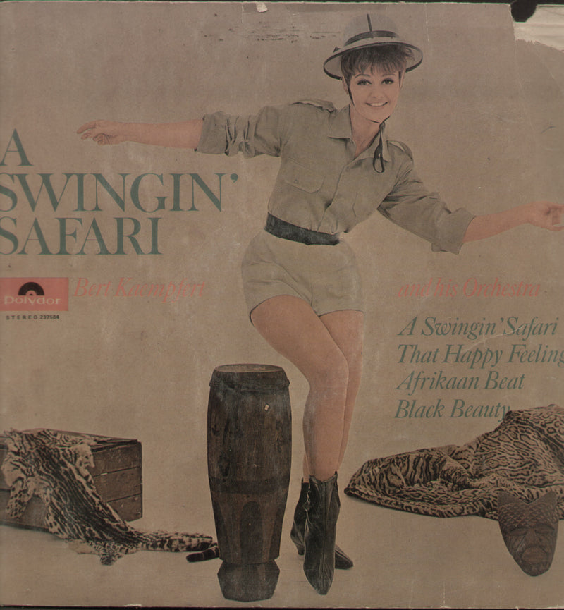 A Swingin Safari Bert Kaemfert And His Orchestra — 1962 LP vinyl record cover
