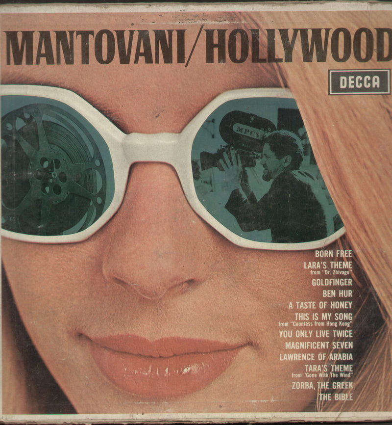 Mantovani / Hollywood — LP vinyl record cover