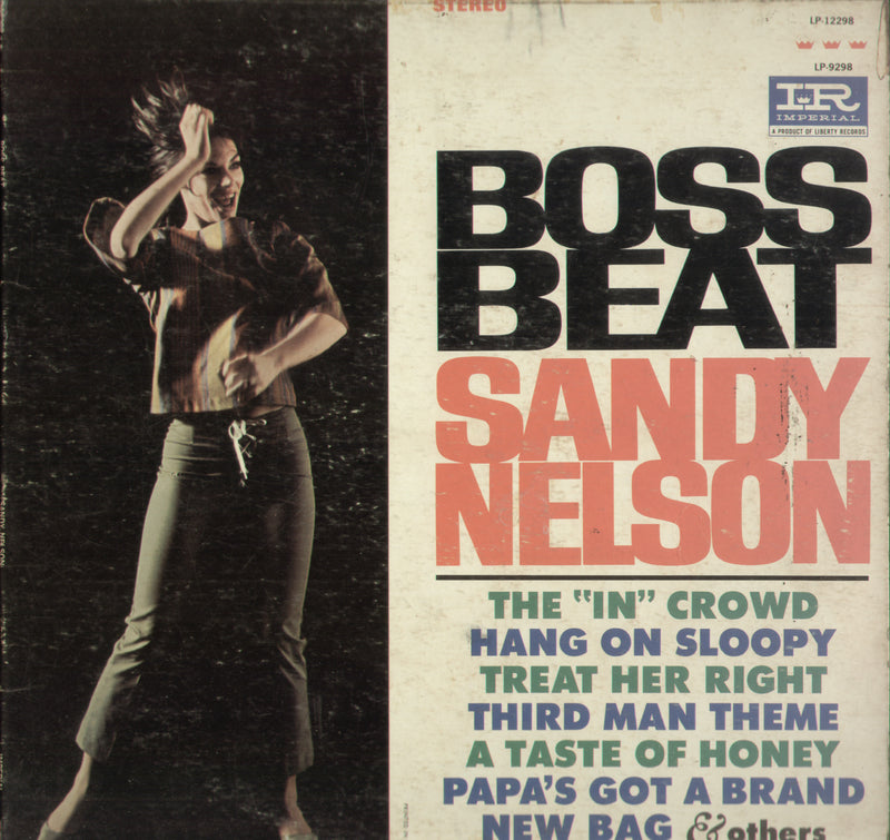 Boss Beat Sandy Nelson — LP vinyl record cover