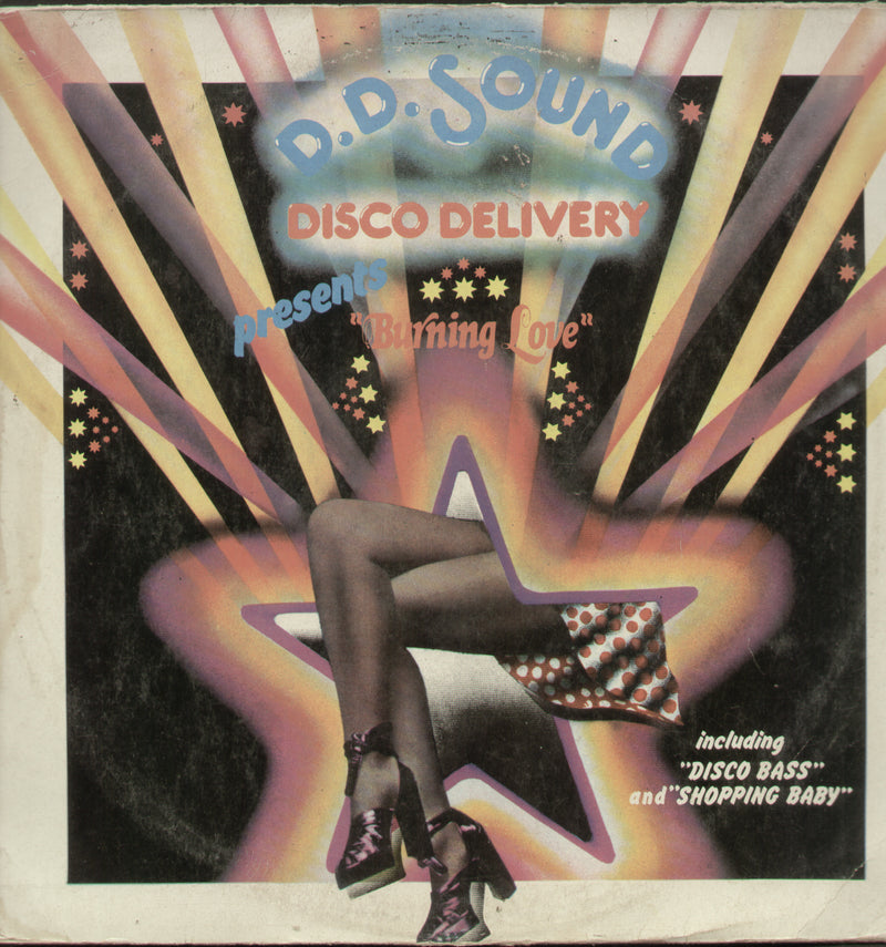 D.D. Sound Disco Delivery Presents Burning Love — disco LP vinyl record cover