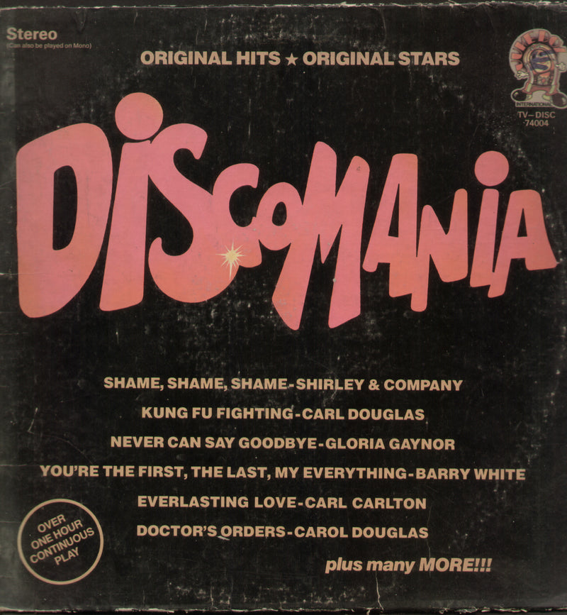 Disco Mania — disco LP vinyl record cover