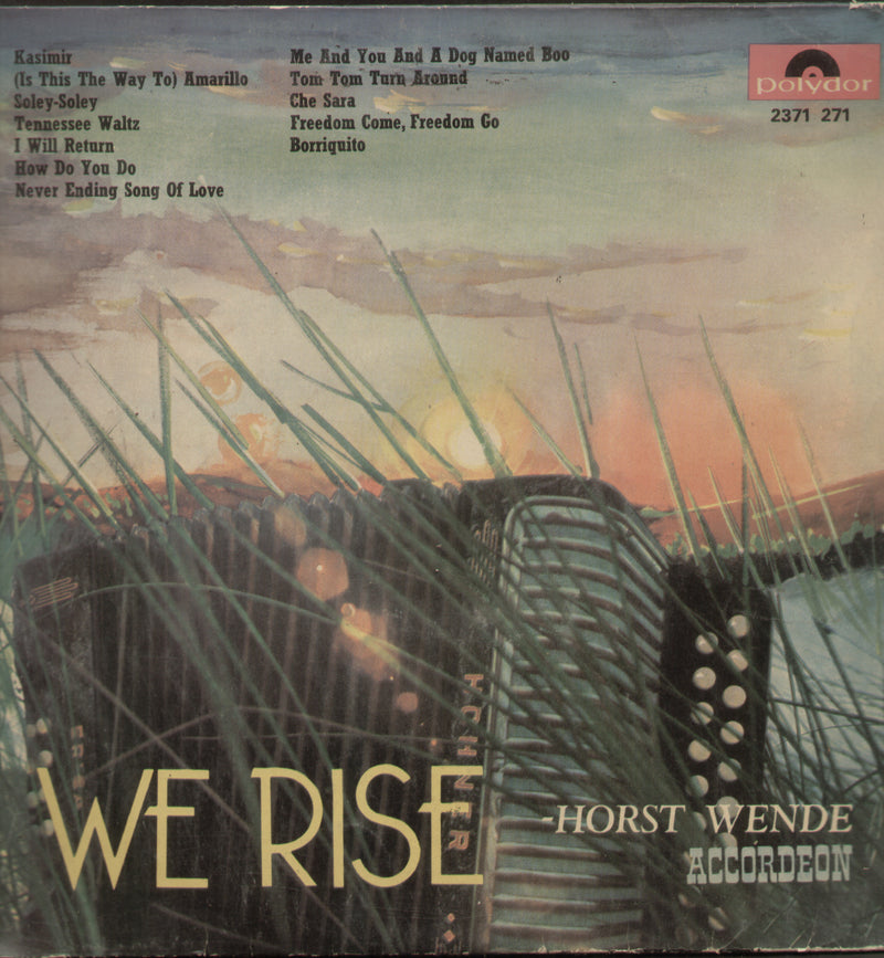 Bolywood by We rise horst wende accordeon — LP vinyl record cover