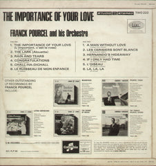 Franck Pourcel The Importance of Your Love - English Bollywood Vinyl LP