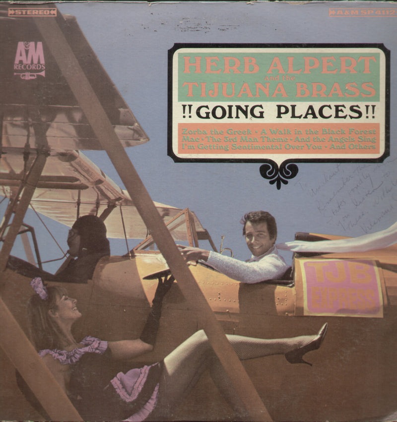 Herb Alpert And The Tijuana Brass Going Places — LP vinyl record cover