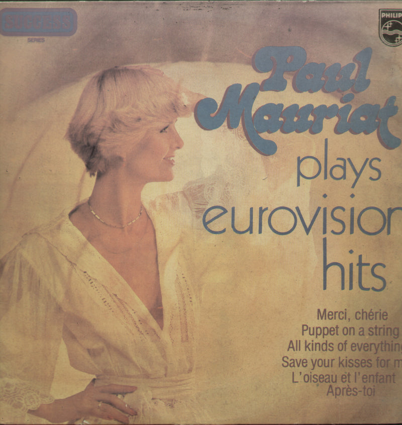 Paul Mauriat Plays Eurovision Hits — LP vinyl record cover