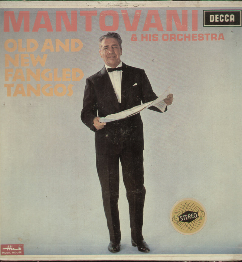 Mantovani And His Orchestra Old And New Fangled Tangos — LP vinyl record cover