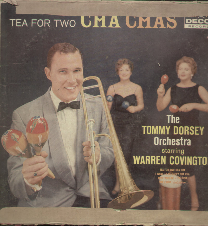 Tea for Two Cha Chas The Tommy Dorsey Orchestra Starring Warren Covington — LP vinyl record cover