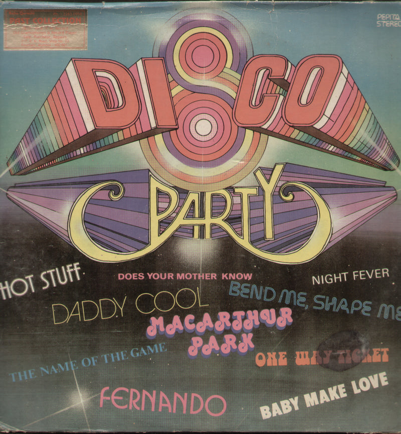 Disco Party — disco LP vinyl record cover