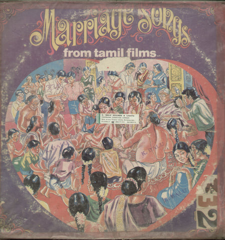 Marriage Songs 1985 - Tamil Bollywood Vinyl LP