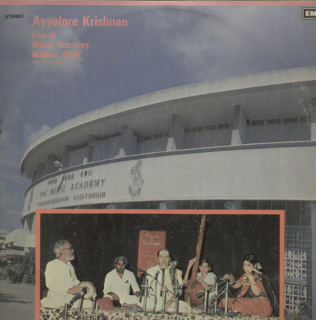 Ayyalore Krishnan Live at Music Academy Madras 1984 - Classical Bollywood Vinyl LP