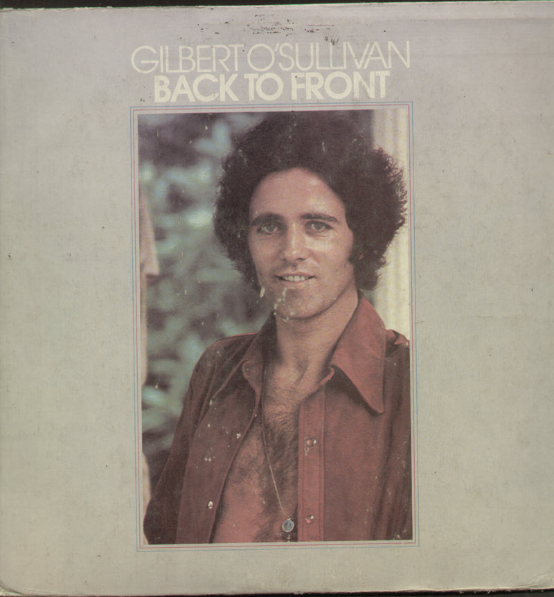 Gilber Osullivan Back To Front — LP vinyl record cover