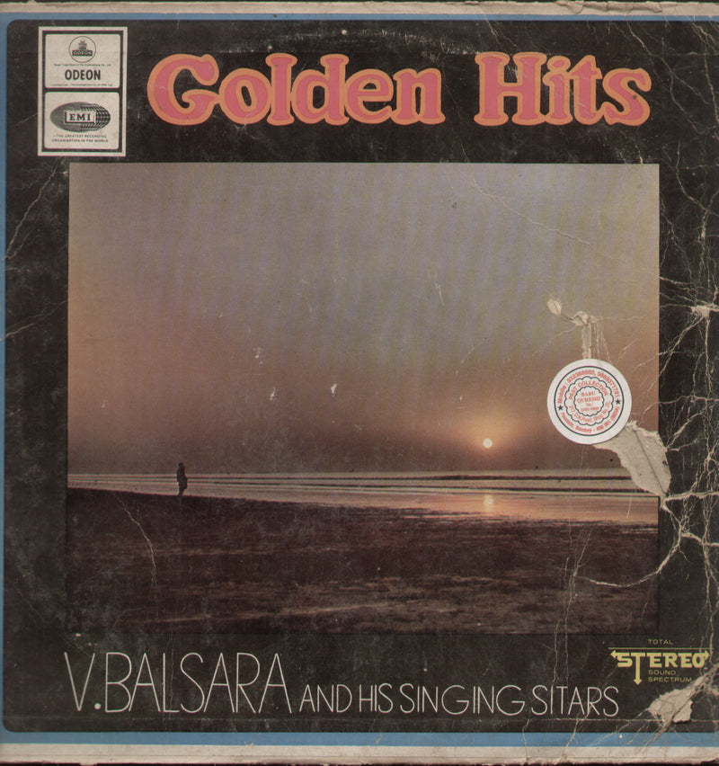 Golden Hits V. Balsara and His Singing Sitars — compilation LP vinyl record cover
