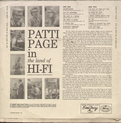 Patti Page in The Land of hi-fi - English Bollywood Vinyl LP