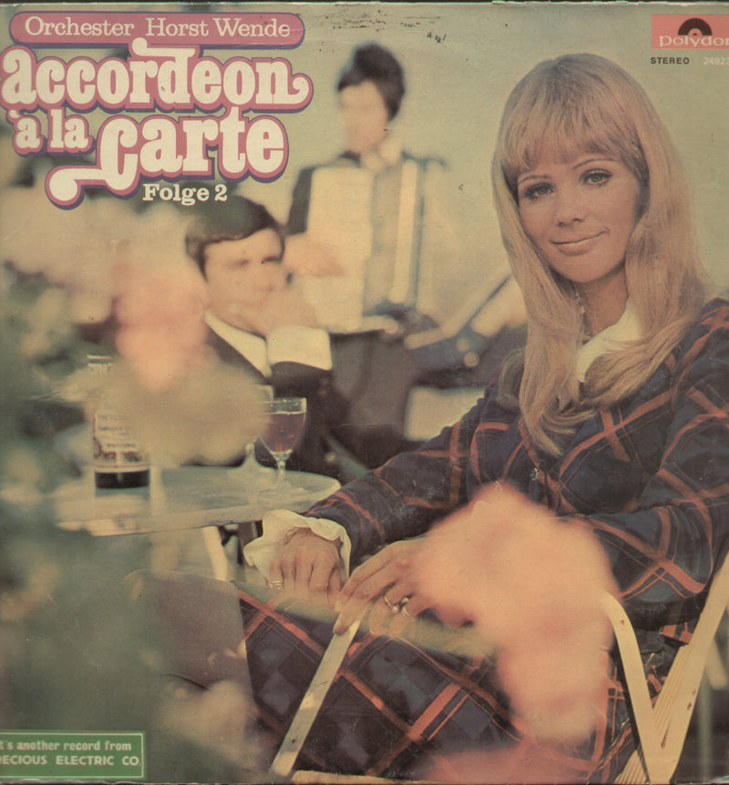 Orchester Horst Wende Accordeon A La Carte Folge 2 — LP vinyl record cover