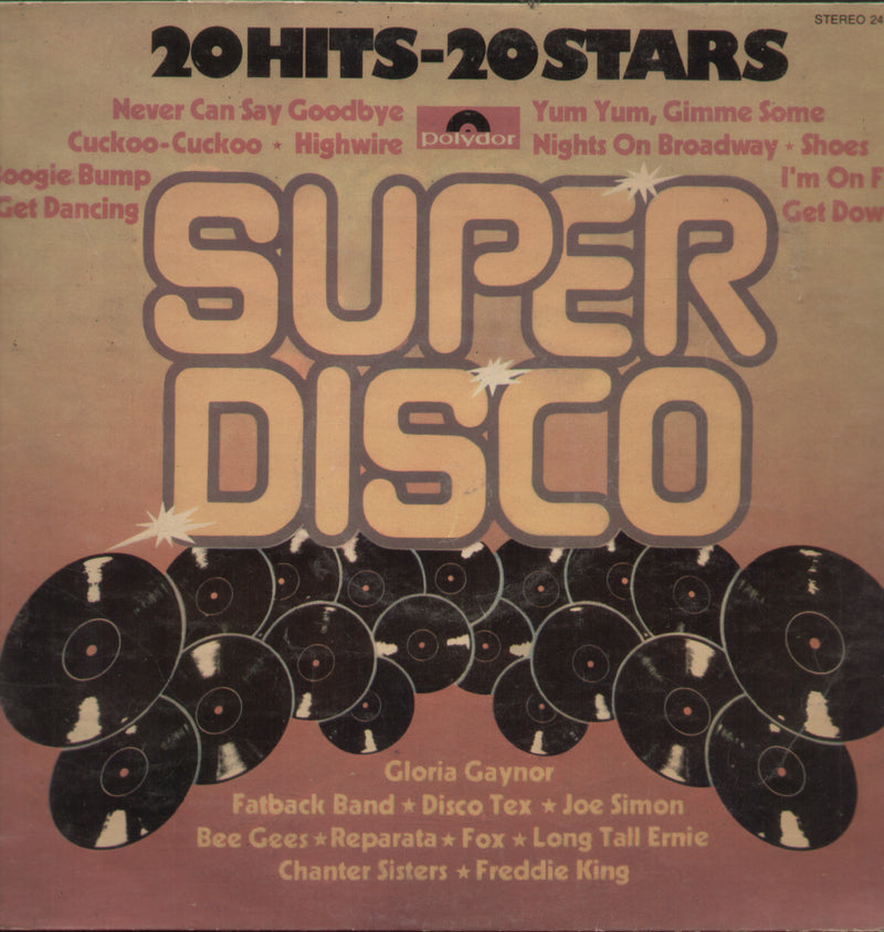 20 Hits 20 Stars Super Disco — disco LP vinyl record cover