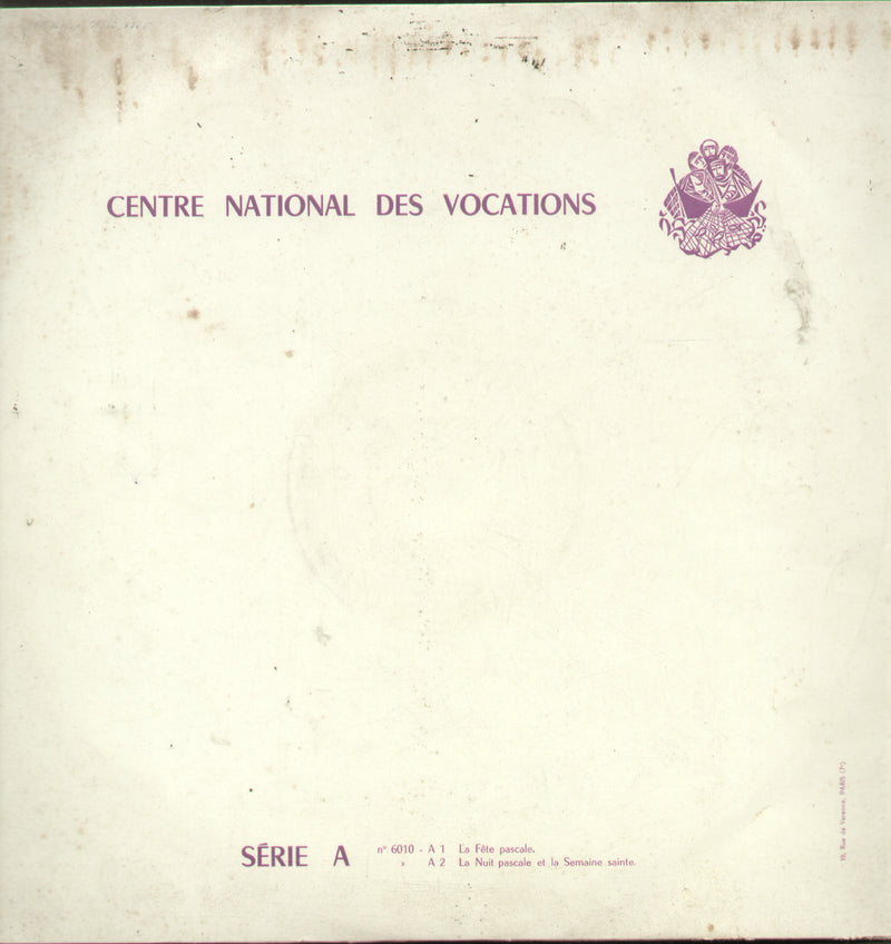 Centre National Des Vocations Srie A — LP vinyl record cover