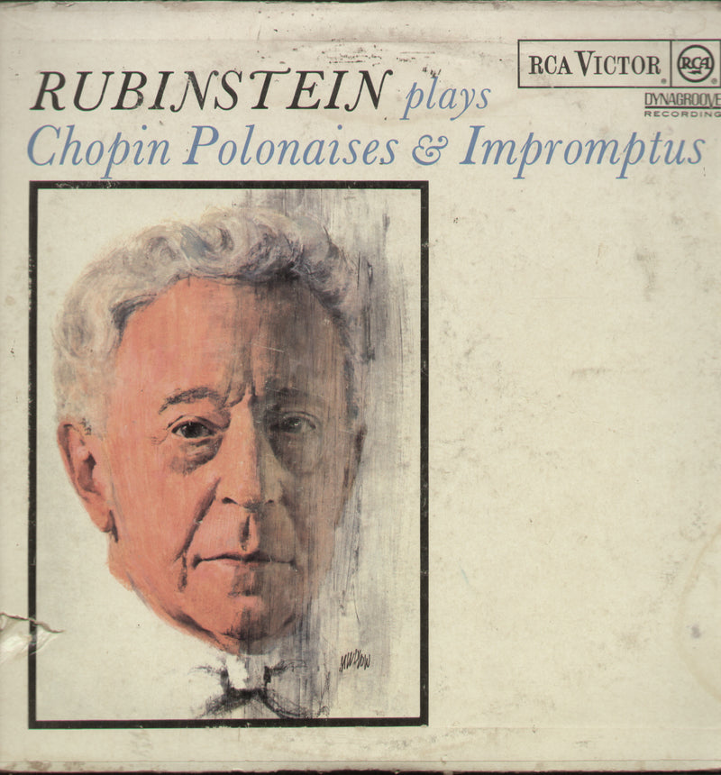 Rubinstein Plays Chopin Polonaises & Impromptus — LP vinyl record cover