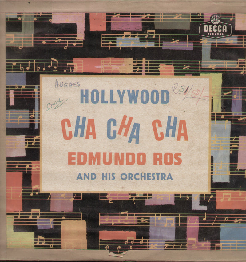 Hollywood Cha Cha Cha Edmundo Ros And His Orchestra — LP vinyl record cover