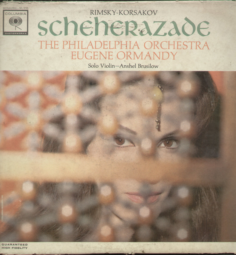 Rimsky-Korsakov Scheherazade Silvertri — LP vinyl record cover