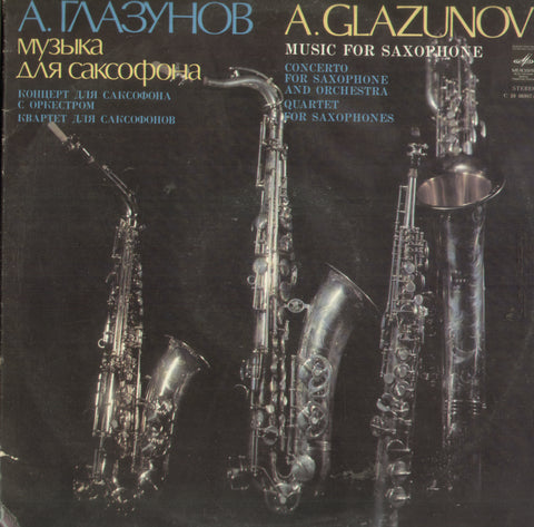 A. Glazunov Music For Saxophone - English Bollywood Vinyl LP