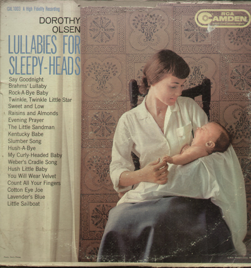 Lullabies For Sleepy Heads — LP vinyl record cover
