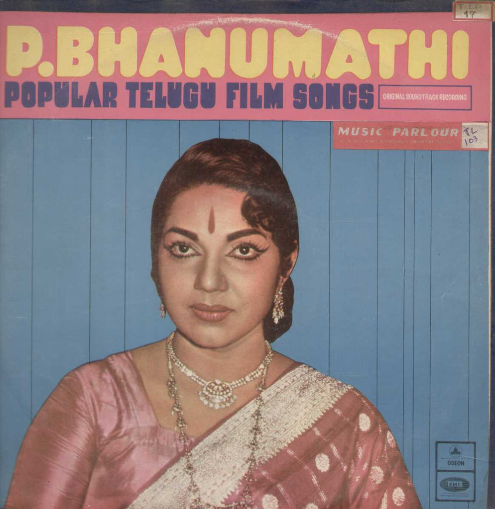 P. Bhanumathi Popular Telugu Films Popular Songs 1971 Telugu Vinyl L P