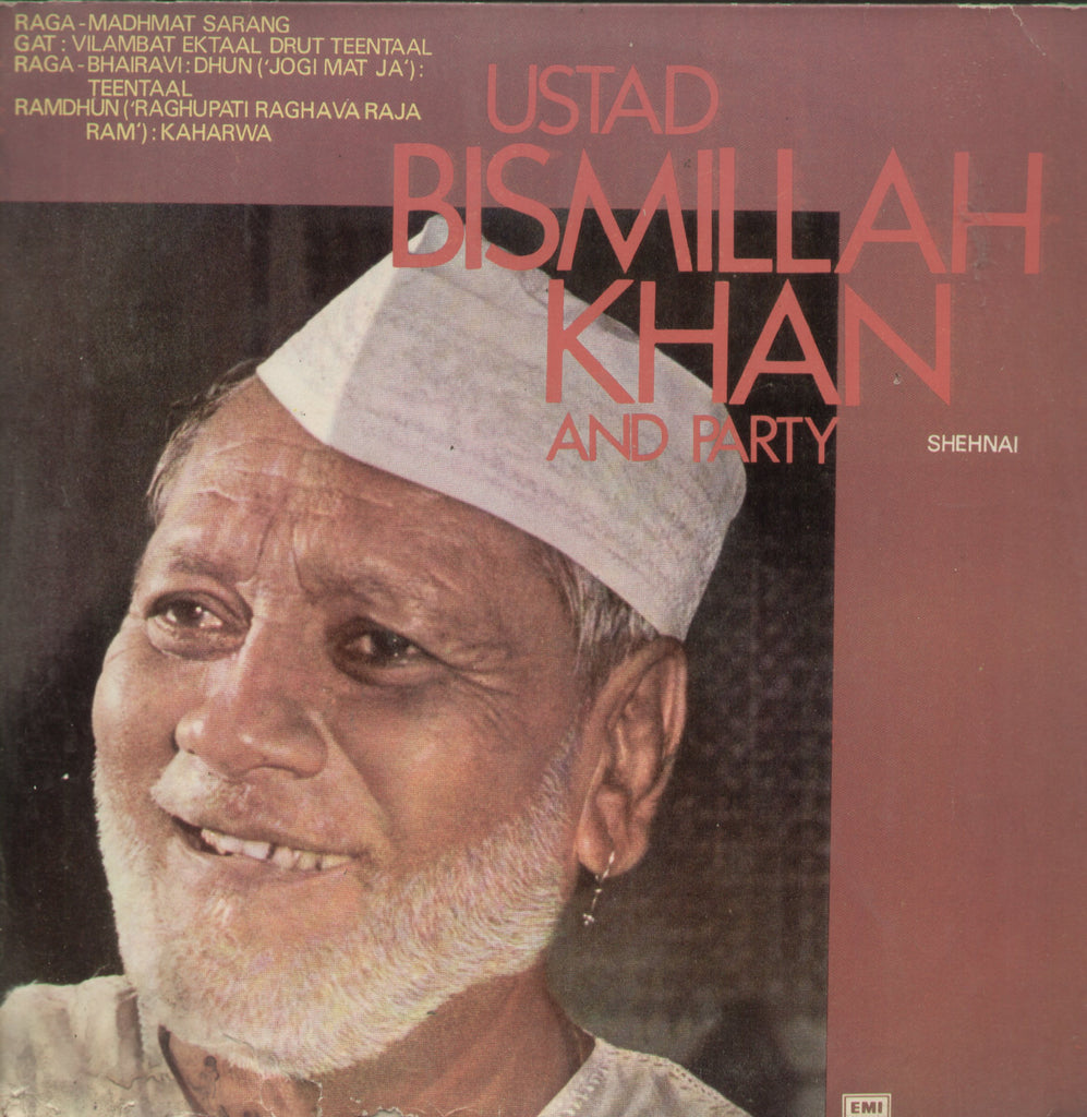 Ustad Bismillah Khan and Party - Instrumental Bollywood Vinyl LP