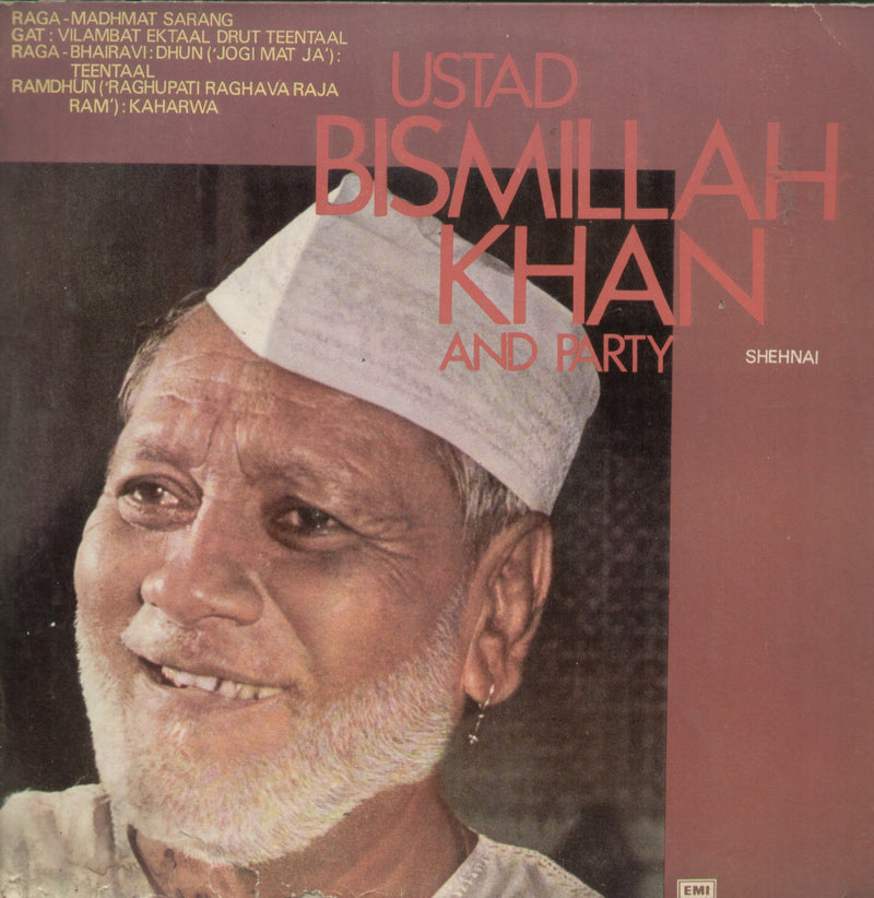 Ustad Bismillah Khan and Party — instrumental LP vinyl record cover